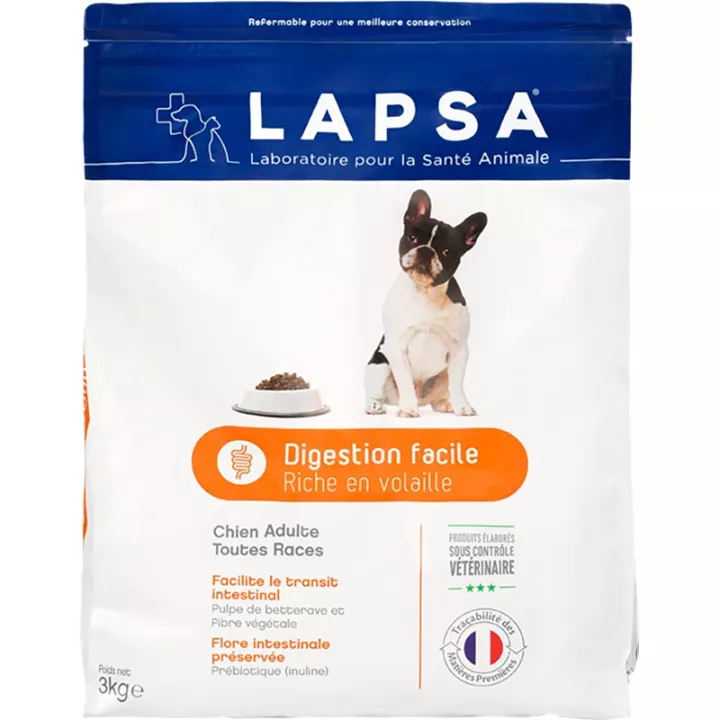 Lapsa Chien Adulte Digestion facile Croquette 3 Kg