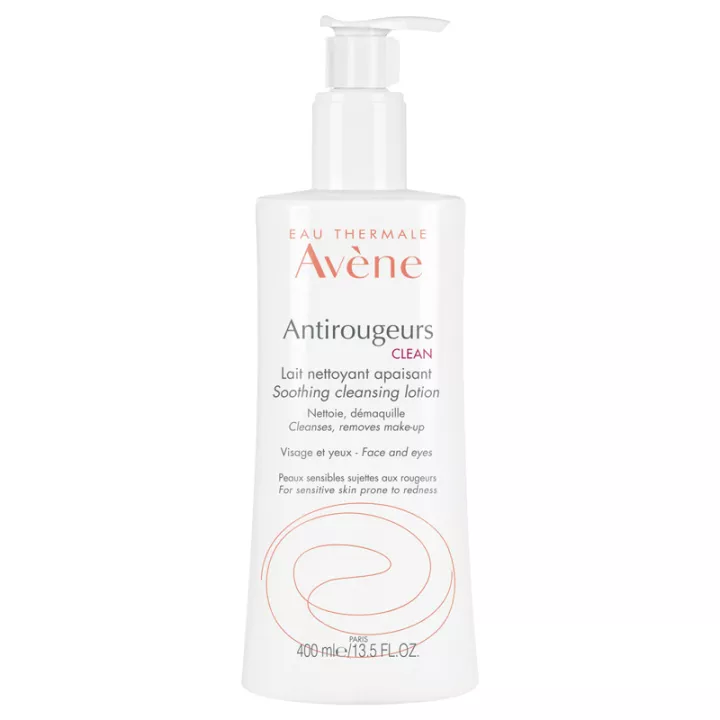 Avène Antirougeurs Clean Lait Nettoyant Apaisant 400 ml*