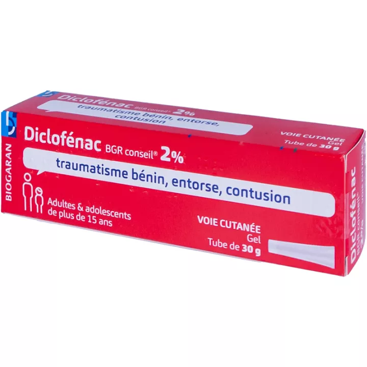 Diclofenac 2% Biogaran Gel Tubo 30g