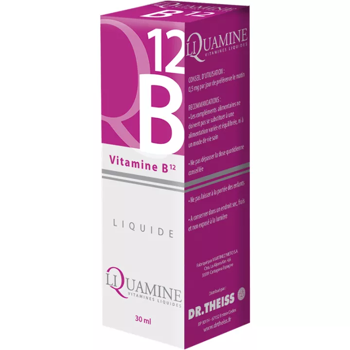 Liquamine B12 Vit B12 Vloeibaar Pipetflesje 30 ml