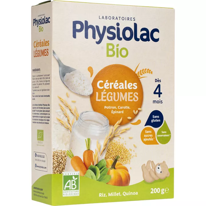 Farina vegetale di cereali biologica Physiolac 200 g