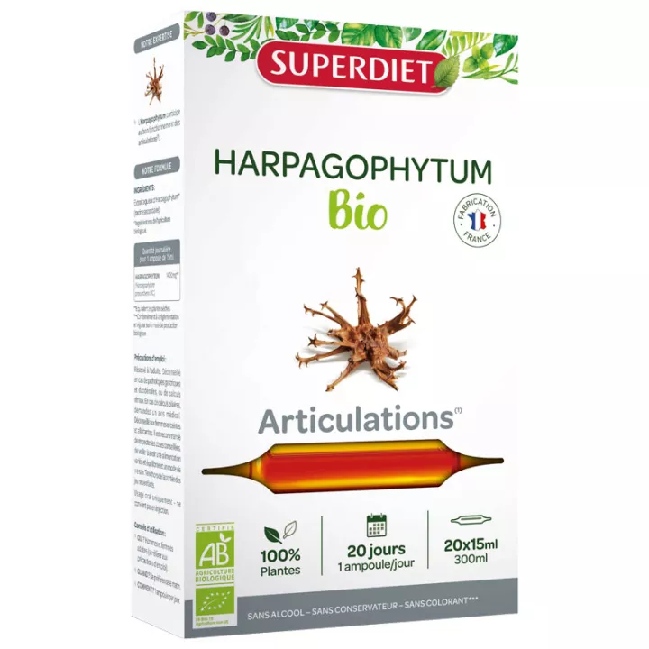 Superdiet Harpagophytum Bio Gelenke Ampullen