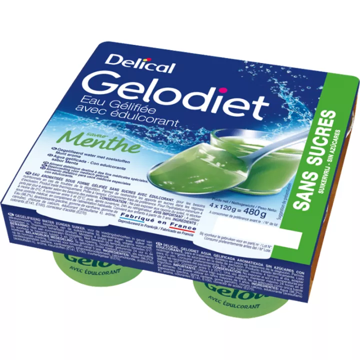 Gelodiet Aromatisiertes Gelierwasser 4x120g