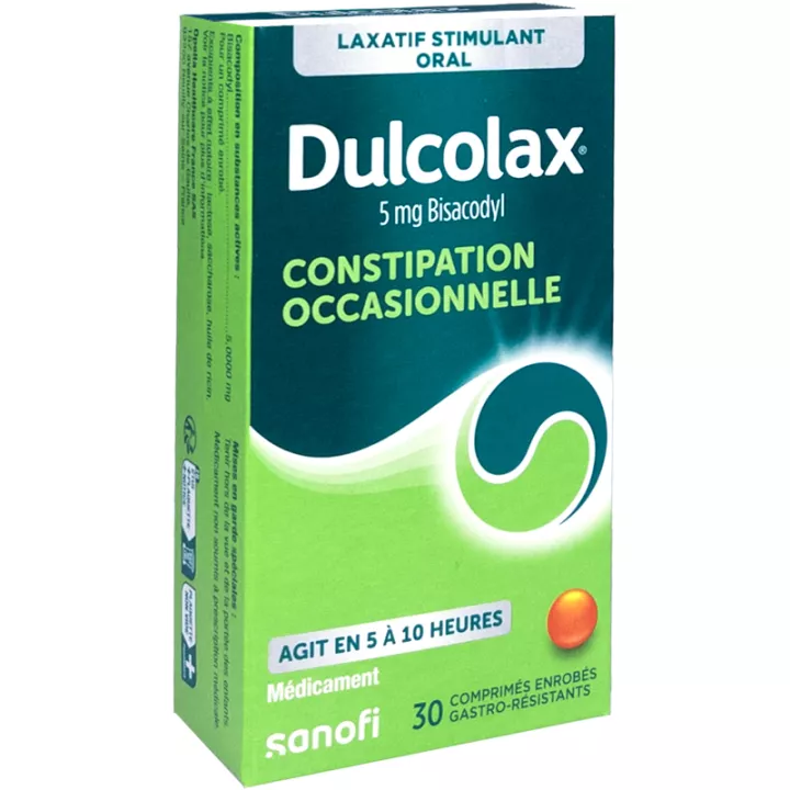 Dulcolax 5 mg Bisacodyl 30 comprimés 