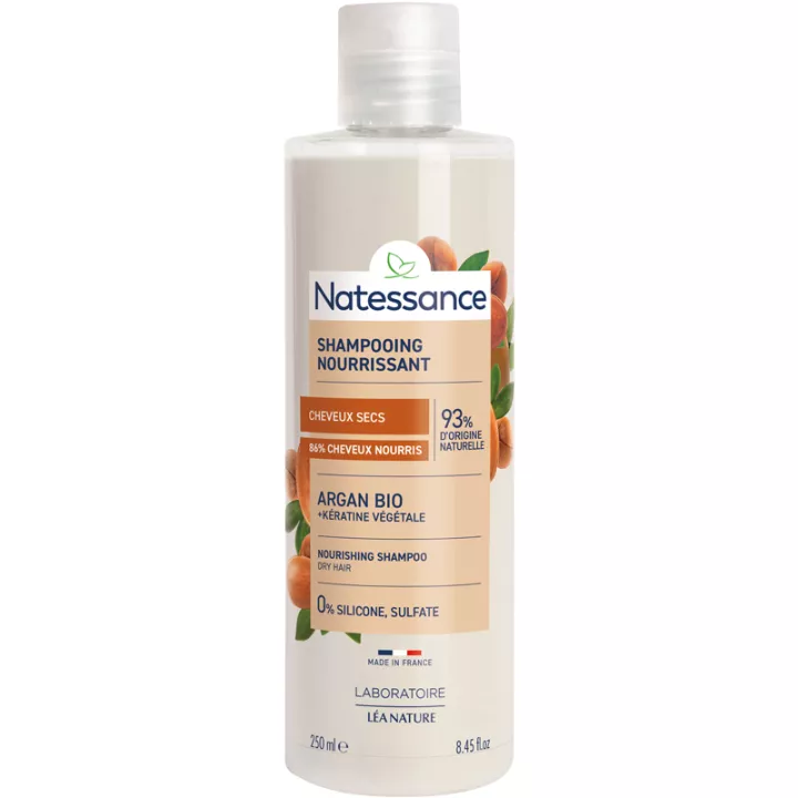 Natessance Champú Orgánico Nutritivo de Argán 250 ml