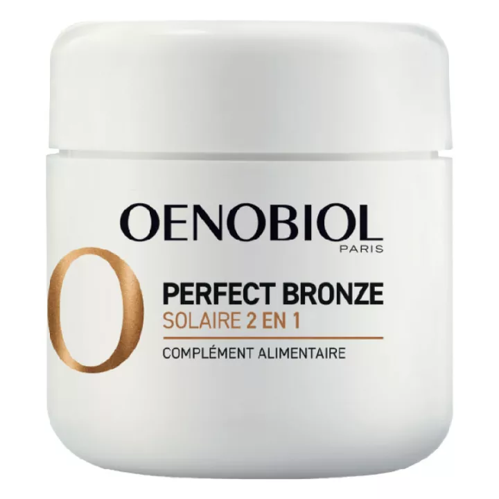 Oenobiol Perfect Bronze 2 en 1 Cápsulas Autobronceadoras y de Protección Solar