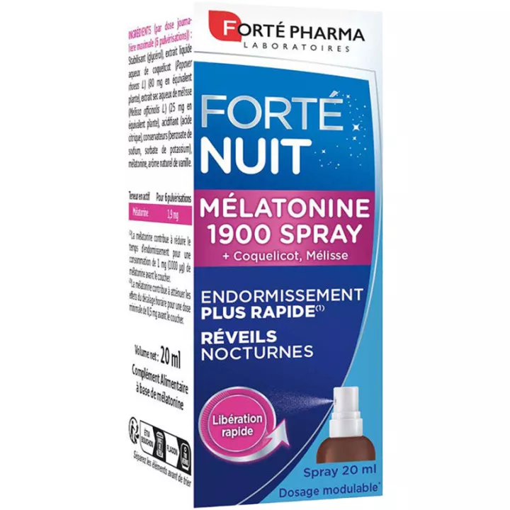 Forte Nuit Melatonine 1900 Spray 20 ml