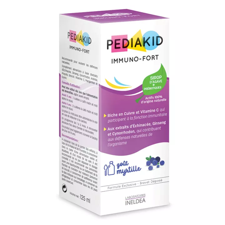 Pediakid Immuno fort sirop myrtille 125 ml