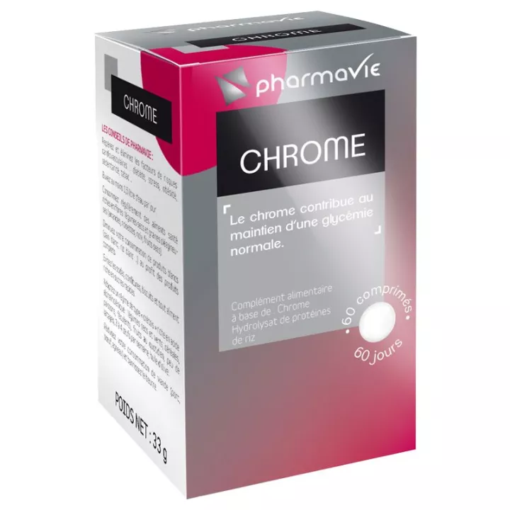 Chrome 200μg Picolinate 90 gélules végétales - Complément alimentaire
