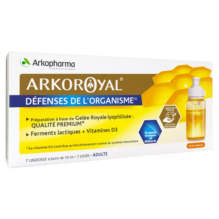 ARKOPHARMA ARKOROYAL + Lactic woont D3 Monodoses volwassenen