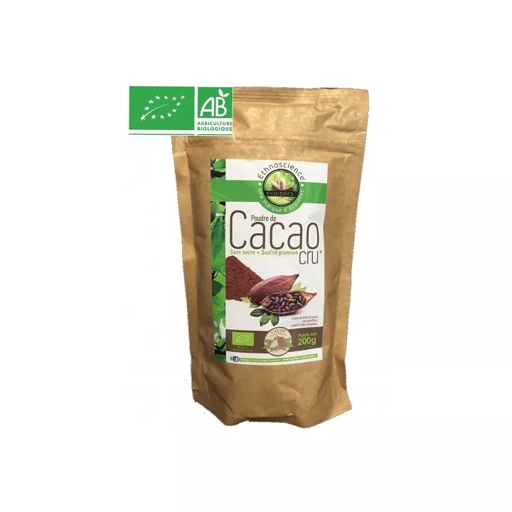 Ecoidées Biologisch Rauw Cacaopoeder 200 g