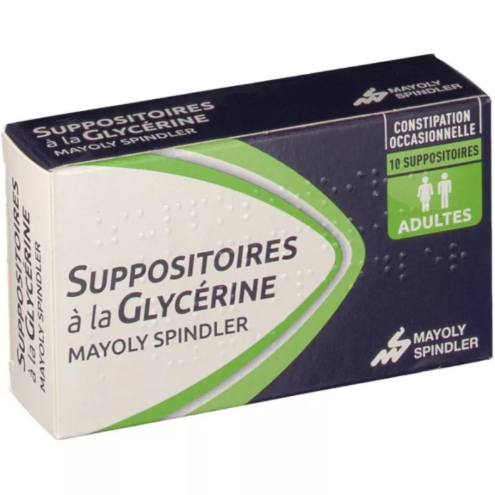 Suppositoire à la Glycérine Adulte MAYOLY Constipation 10 en pharmacie