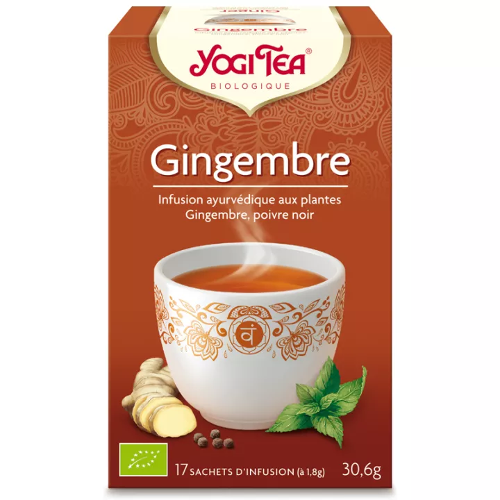 Achetez Yogi Tea Tisane gingembre Infusion Ayurvédique 17 infusettes