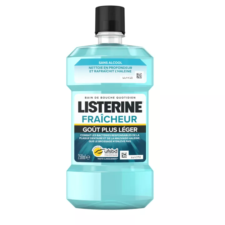 LISTERINE Bain de Bouche Fraîcheur Goût léger