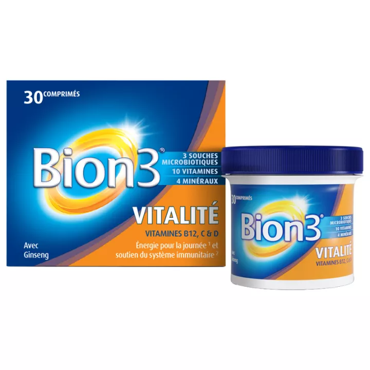 Bion 3 Vitalité Vitamines B12, C & D 30 comprimés
