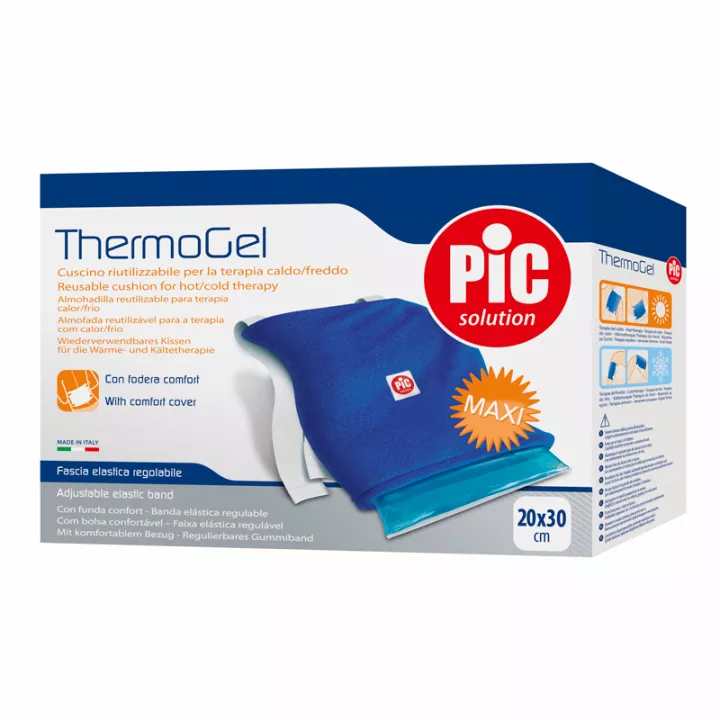 Almofada reutilizável Thermogel Faixa elástica ajustável quente / fria 20x30 cm