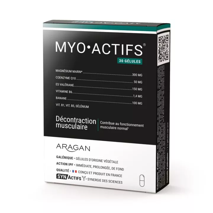 SynActifs MYOACTIVE relajante muscular 30 capsulas para calambres