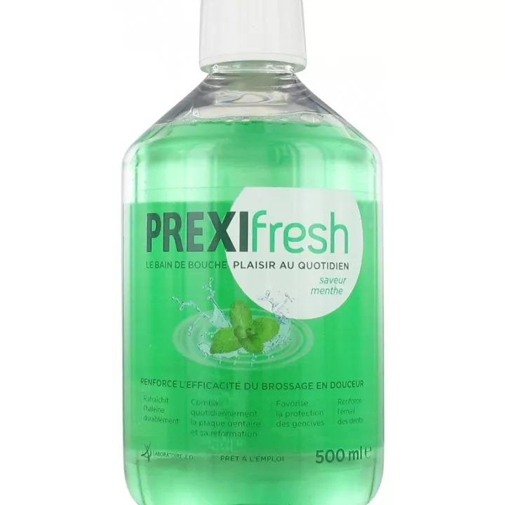 PREXIFRESH bain de bouche plaisir quotidien menthe 500ml