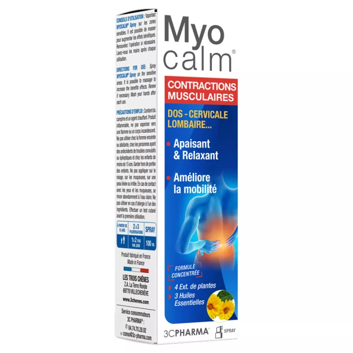 3C Pharma MyoCalm Spray Muscle Contractions 100 ml