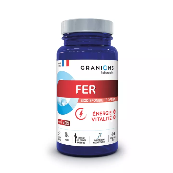 Granions IJzer Energie en Vitaliteit 60 Capsules