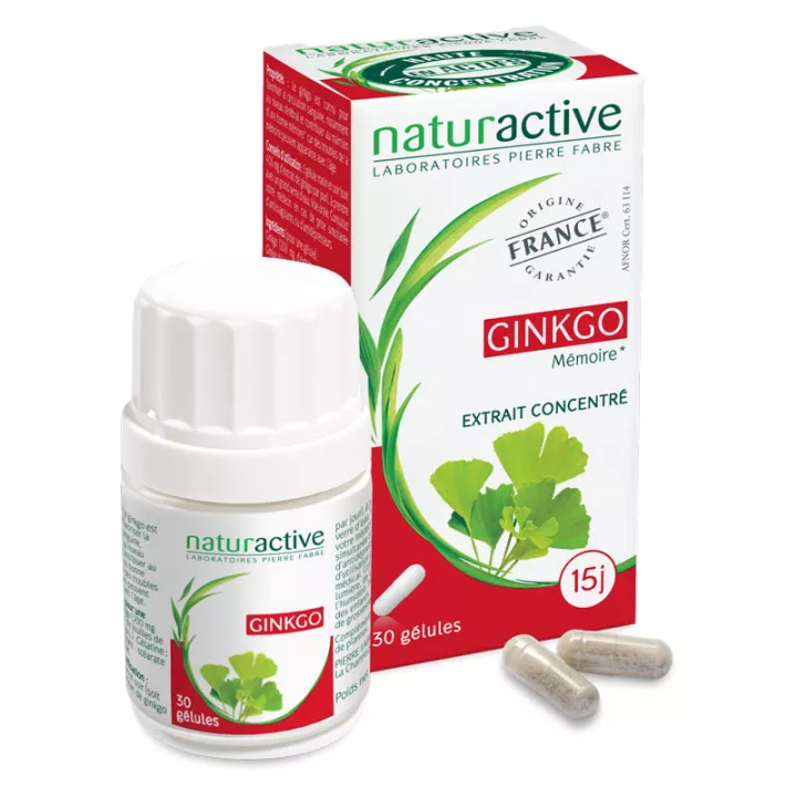 NATURACTIVE Ginkgo 30 ou 60 capsules