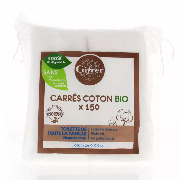 BIOLANE - Cotons Pads Douceur - Bébé - 100% Bio - 150 Cotons - Peaux  Sensibles 