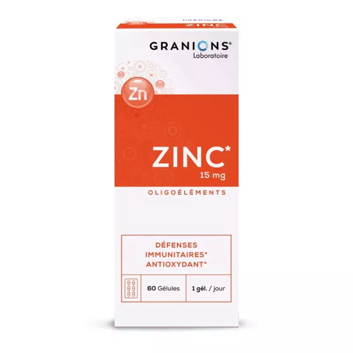 Granions Zinc 15 mg defensas inmunitarias 60 cápsulas