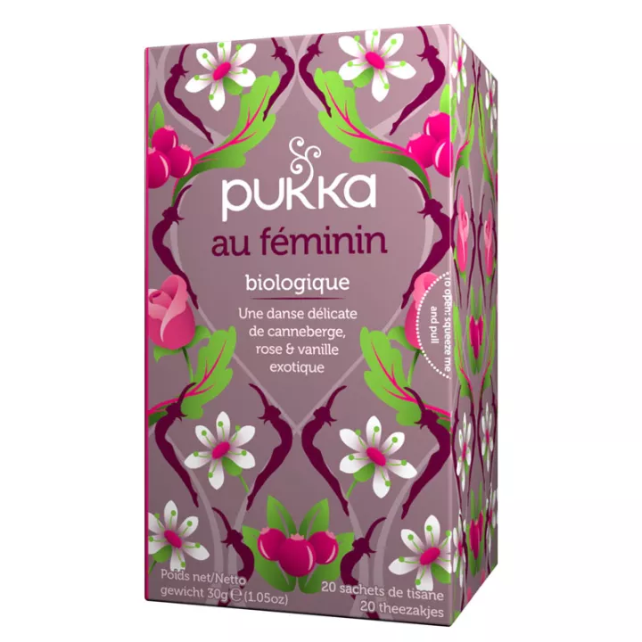 Pukka Bio Feminino bem-estar chá de ervas 20 sachês