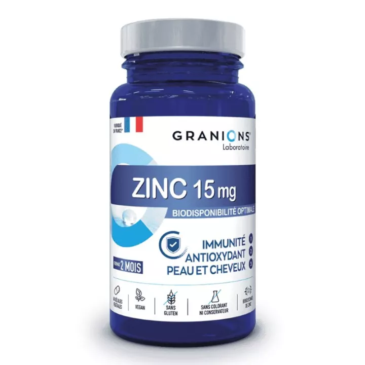 Granions Zinc 15mg Imunidade e antioxidante pele e cabelo