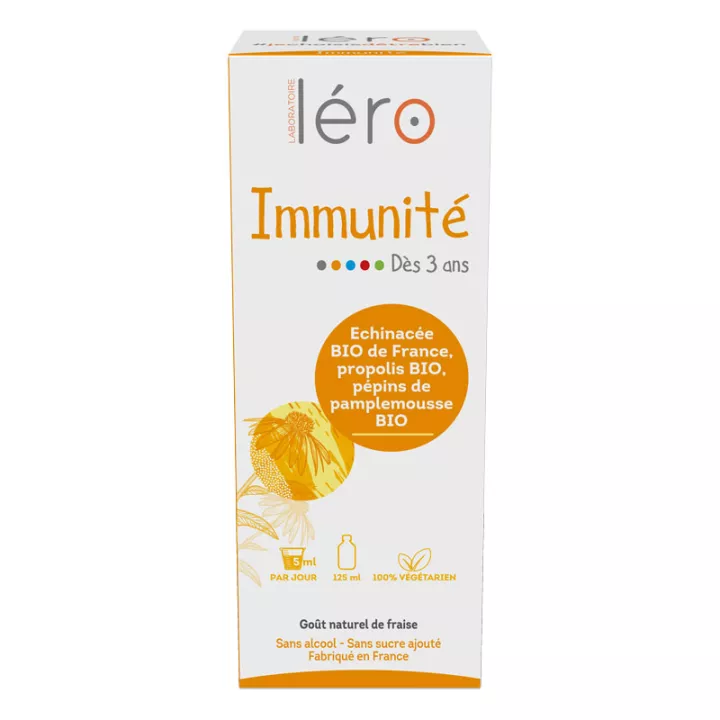 Léro Immunité Xarope orgânico para crianças a partir dos 3 anos 125ml