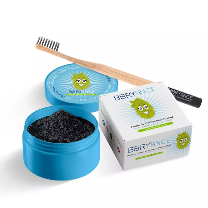 BBryance Poudre de Charbon blanchissante 30g + Brosse à dent