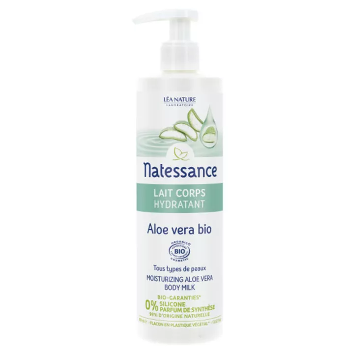 Natessance Bio Aloe Vera Moisturizing Body Lotion 400ml - Увлажняющий лосьон для тела с алоэ вера