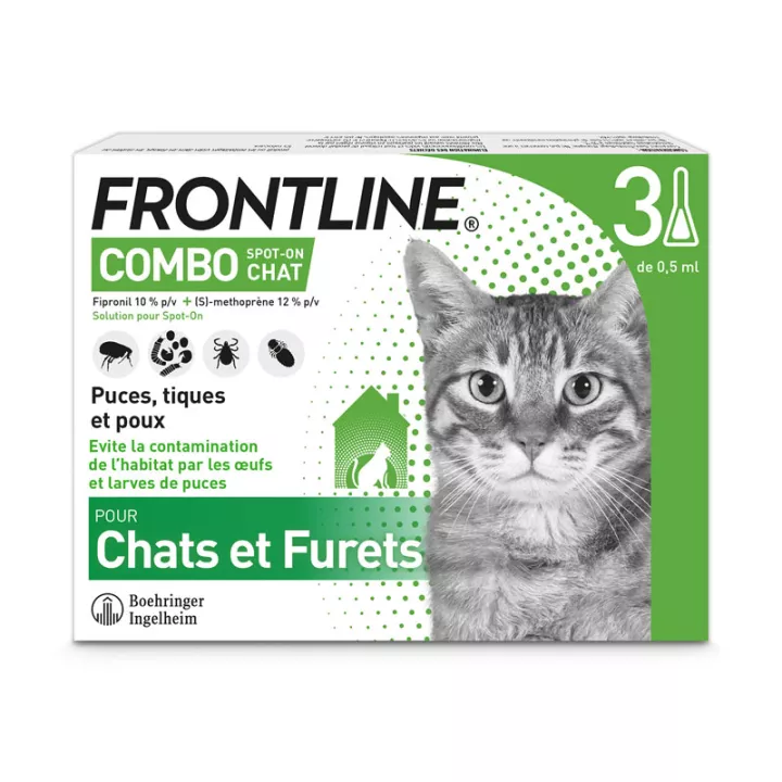 Frontline Combo Chats et Furets 3 Pipettes