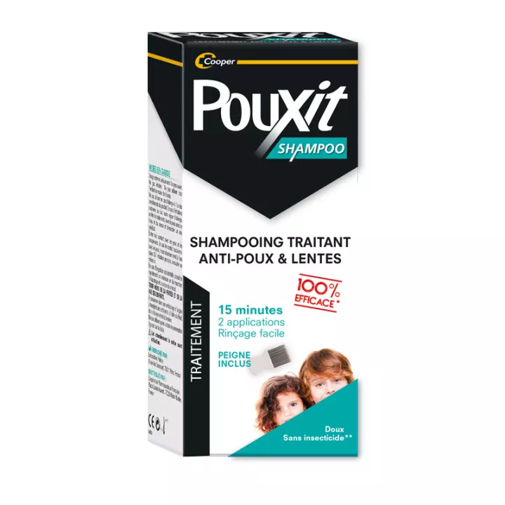Pouxit Shampoo Anti Lice and Nits 200ml + Comb