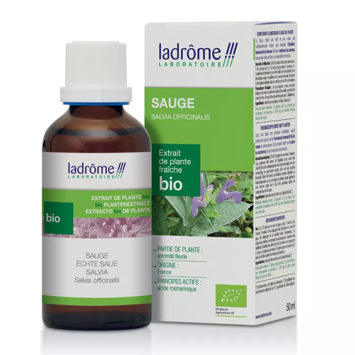 Ladrôme Extraits de Plante Fraîche Bio Sage 50 ml