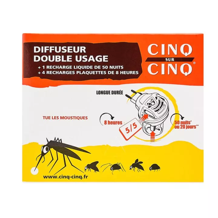 Cinq sur Cinq - Kit Haute Protection Contre Les Moustiques - Lot de 2 x  Spray Tropic 75 ML + Spray Vètement 100 ML : : Sports et Loisirs