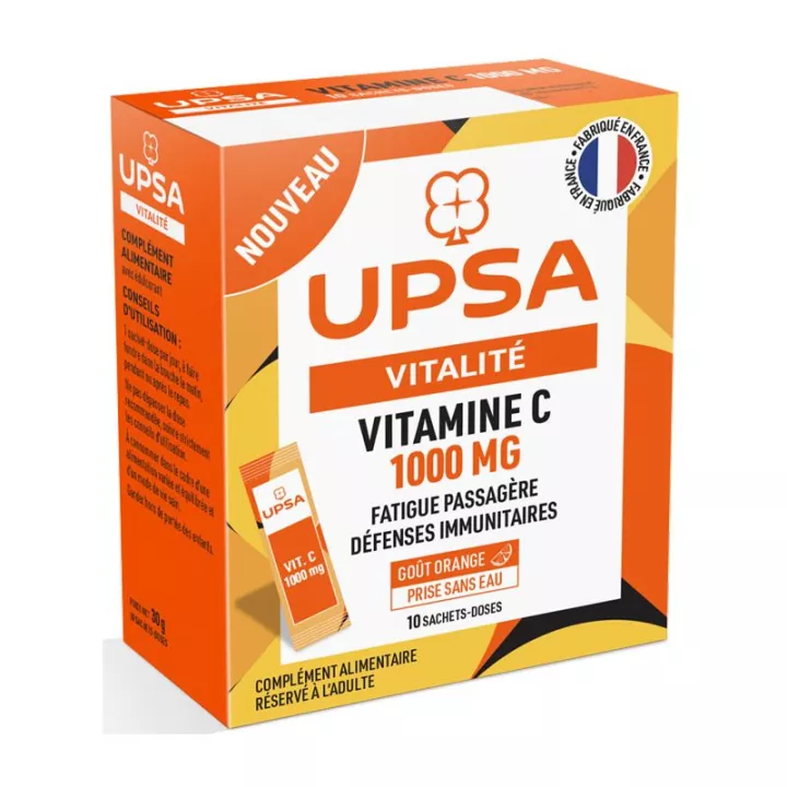 UPSA Vitamine C 1000 mg 10 sachets-doses en vente en pharmacie