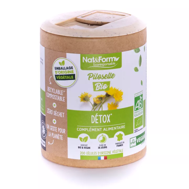 Nat &amp; Form Organic Pilosella 200 Cápsulas Vegetais Eco 