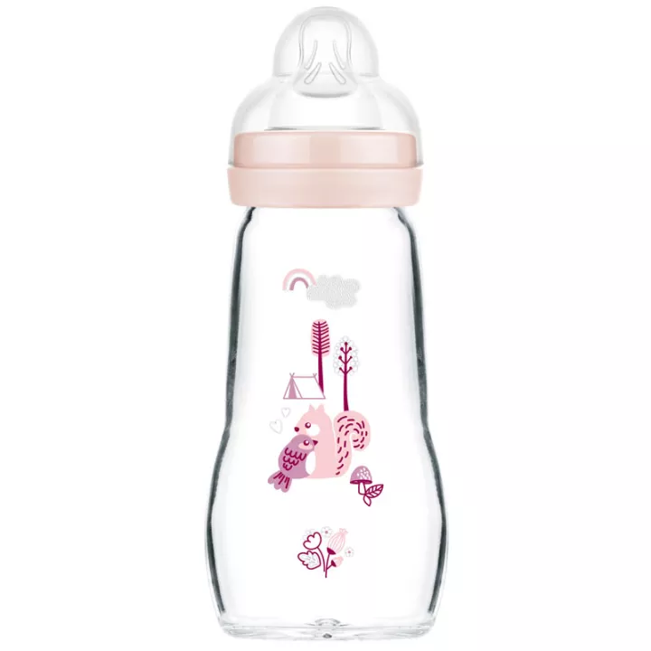 Mam Glas Babyflasche Colors of Nature +2 Monate 260ml