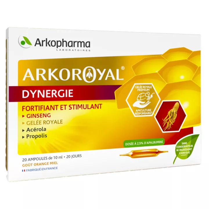 Arko Royal Dynergie Arkopharma Укрепляющий стимулятор 20 флаконов