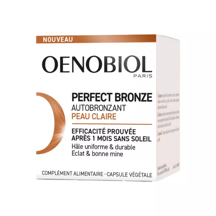 Oenobiol Perfect Bronz Self Tanning Clear Skin Capsules 