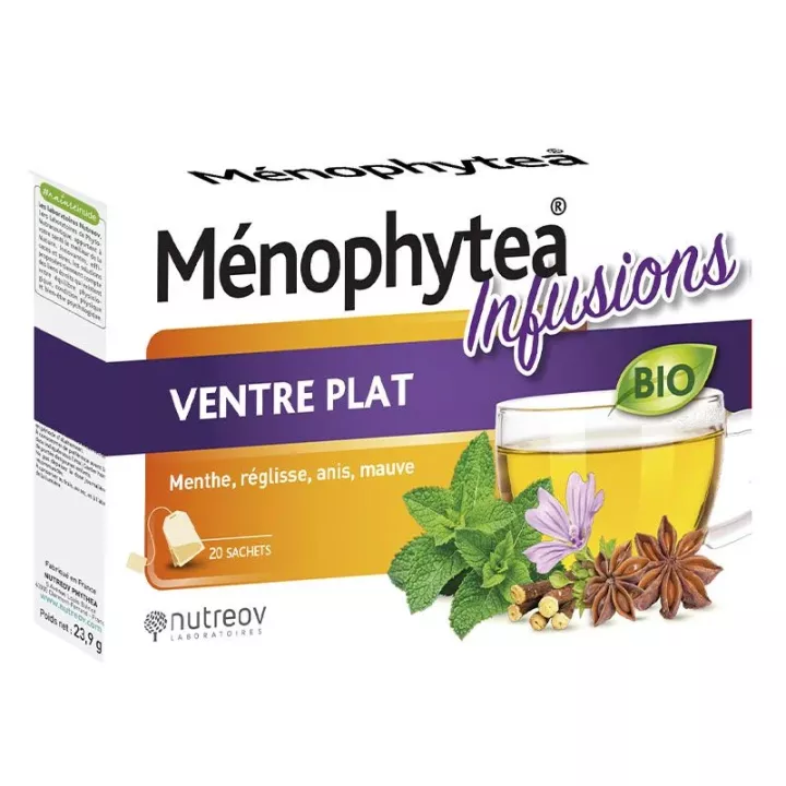 Nutreov Menophytea Silhouette Flat Belly Infusion 20 saquetas de chá 