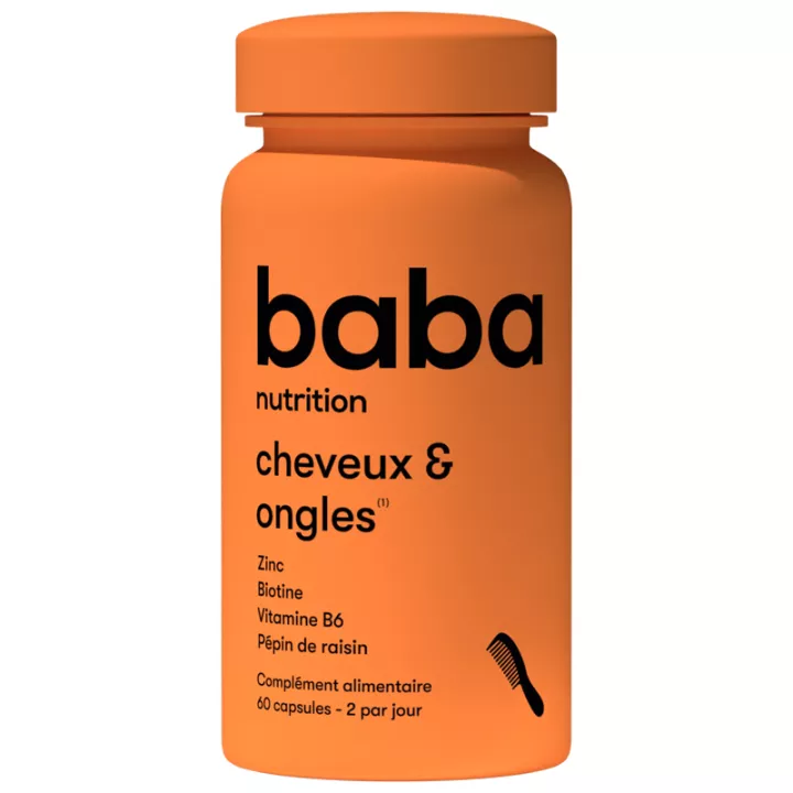 Baba Nutrition Cheveux et Ongles 60 Capsules