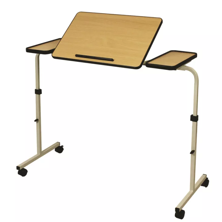 Table pont Easy Bridge hêtre, réglable en hauteur, utilisable au lit ou en fauteuil