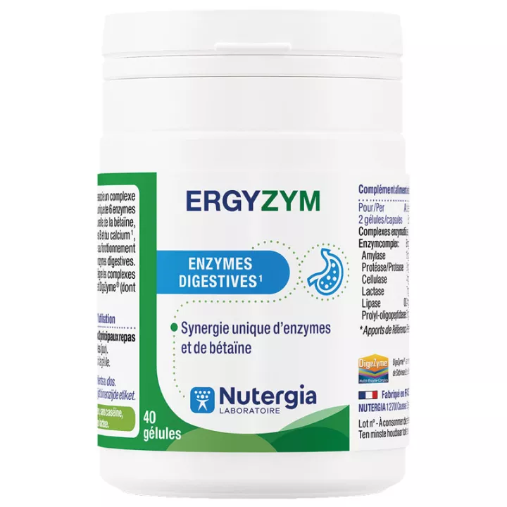 Nutergia Ergyzym 30 капсул Пищеварительные ферменты