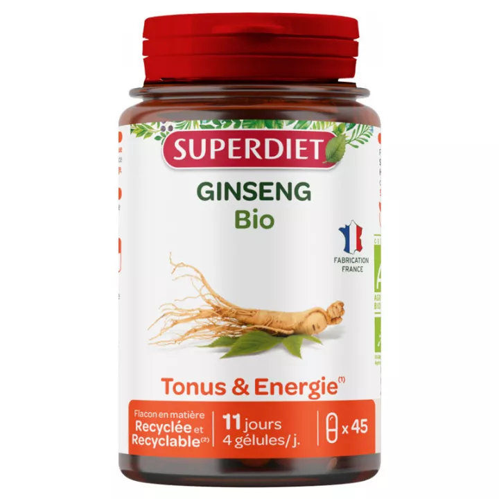 Superdieet Biologische Ginseng 45 Capsules