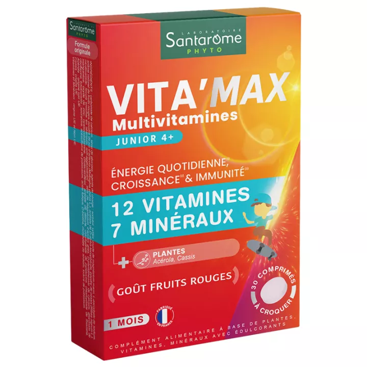 Santarome Vita Max Multivitaminen Junior 30 tabletten