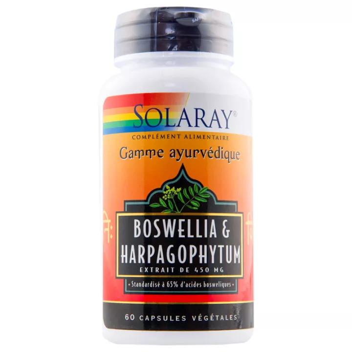 Solaray Extrato de Boswellia e Harpagophytum 450 mg 60 cápsulas