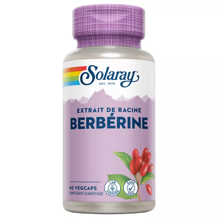 Solaray Berberine Root Extract 60 cápsulas vegetais