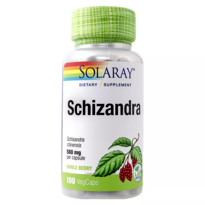 Solaray Schizandra 580 mg 100 cápsulas
